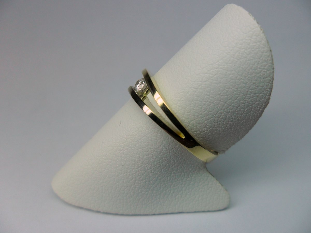 Klemspleet Ring Bicolor 0.08 crt.